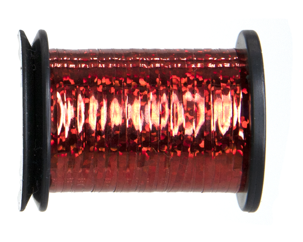 Semperfli 1/32 inch Holographic Tinsel Red